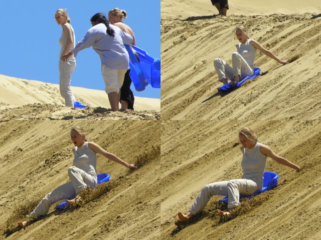Sand Tobogganing