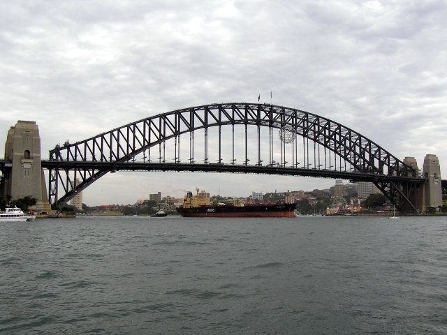 Bridge and boat